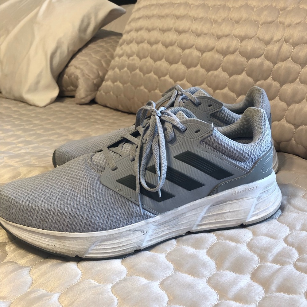 Adidas Cloudfoam Running Shoes Mens 13 Grey Athletic Sneakers
